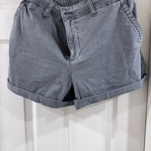Old Navy Gray Jean Shorts Mid-Thigh Length